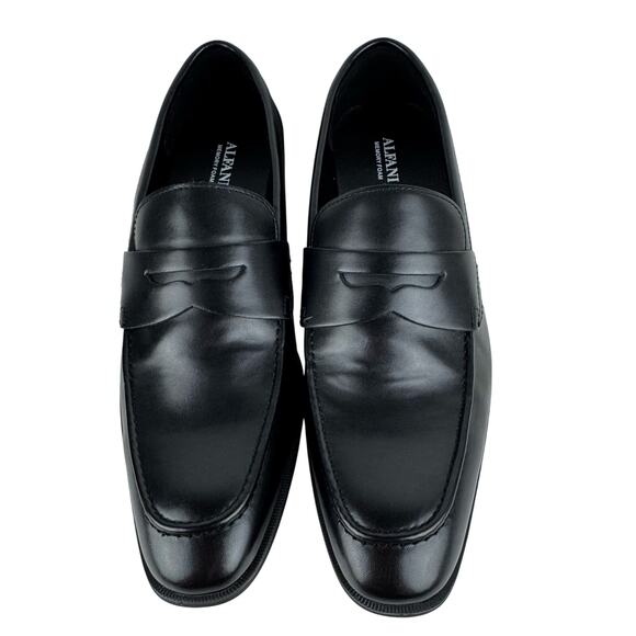 ALFANI FAUX LEATHER MEMORY FOAM PENNY LOAFERS IN‎ BLACK NWOB MEN'S SIZE 10.5 - Picture 3 of 12